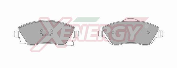 Jogo de 4 pastilhas de travão XENERGY ref. X40778