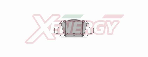 Jogo de 4 pastilhas de travão XENERGY ref. X40779