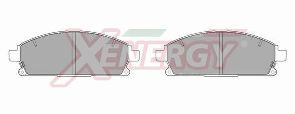 Jeu de 4 plaquettes de frein XENERGY ref. X40799