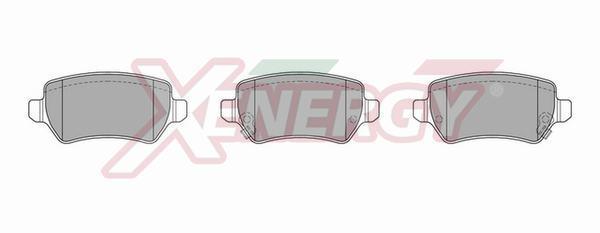 Jeu de 4 plaquettes de frein XENERGY ref. X40809