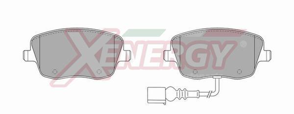 Jeu de 4 plaquettes de frein XENERGY ref. X40823