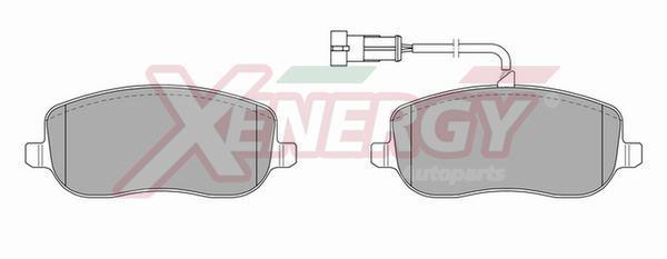 Jeu de 4 plaquettes de frein XENERGY ref. X40836