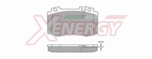 Jogo de 4 pastilhas de travão XENERGY ref. X40855