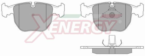 Jeu de 4 plaquettes de frein XENERGY ref. X40882