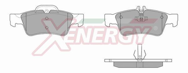 Jeu de 4 plaquettes de frein XENERGY ref. X40887