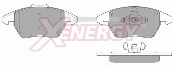 Jeu de 4 plaquettes de frein XENERGY ref. X40889