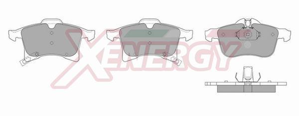 Jeu de 4 plaquettes de frein XENERGY ref. X40890