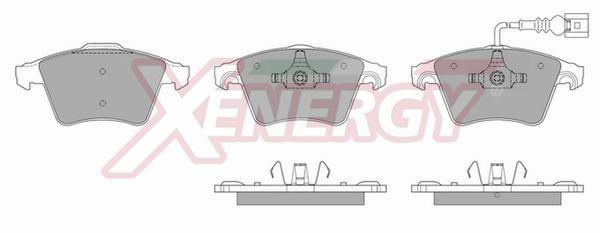 Jeu de 4 plaquettes de frein XENERGY ref. X40900