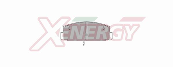 Jogo de 4 pastilhas de travão XENERGY ref. X40908