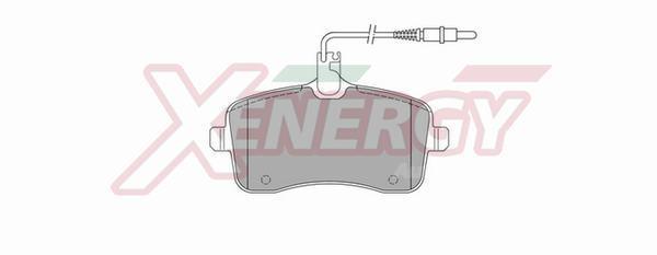 Jogo de 4 pastilhas de travão XENERGY ref. X40935