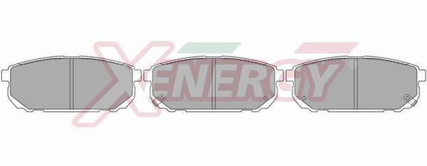 Jeu de 4 plaquettes de frein XENERGY ref. X40945