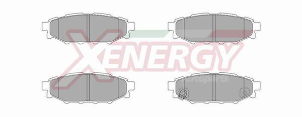 Jogo de 4 pastilhas de travão XENERGY ref. X40948