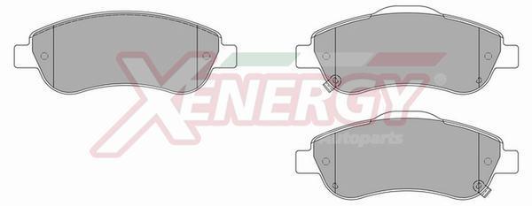 Jeu de 4 plaquettes de frein XENERGY ref. X41050
