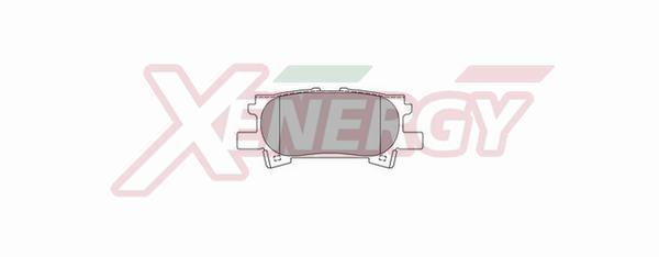 Jeu de 4 plaquettes de frein XENERGY ref. X41061