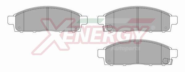 Jeu de 4 plaquettes de frein XENERGY ref. X41063