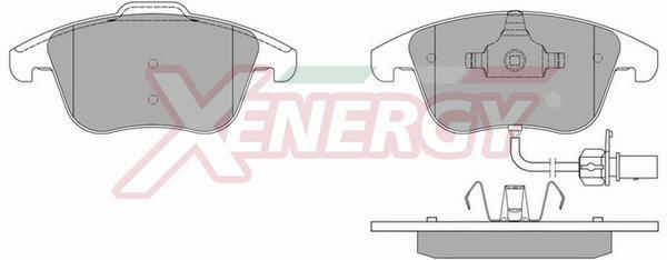 Jogo de 4 pastilhas de travão XENERGY ref. X41077