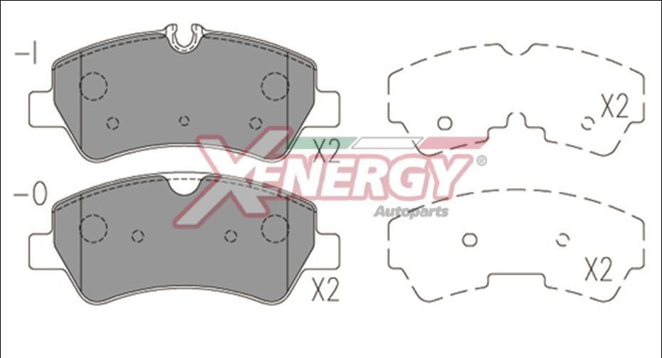 Jogo de 4 pastilhas de travão XENERGY ref. X41184