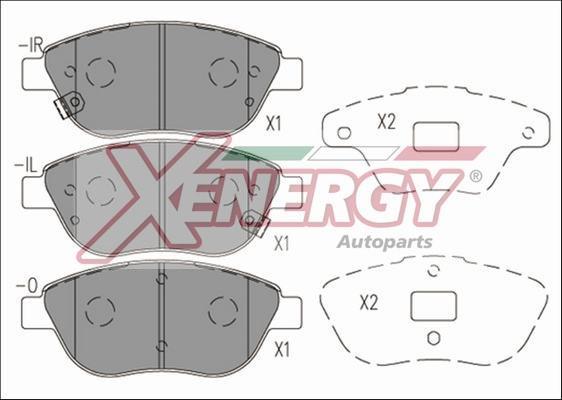Jogo de 4 pastilhas de travão XENERGY ref. X41186