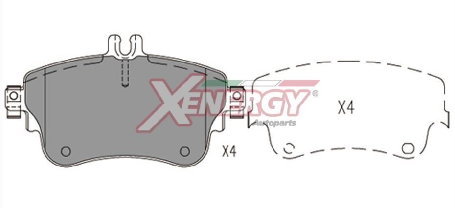 Jogo de 4 pastilhas de travão XENERGY ref. X41191