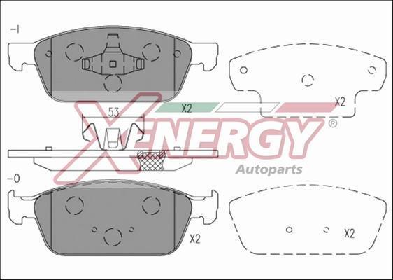 Jogo de 4 pastilhas de travão XENERGY ref. X41197