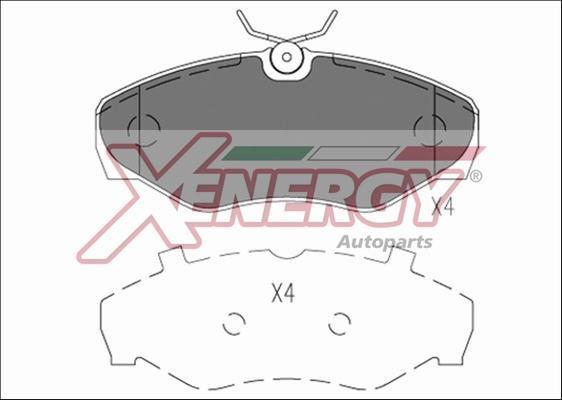 Jogo de 4 pastilhas de travão XENERGY ref. X41198