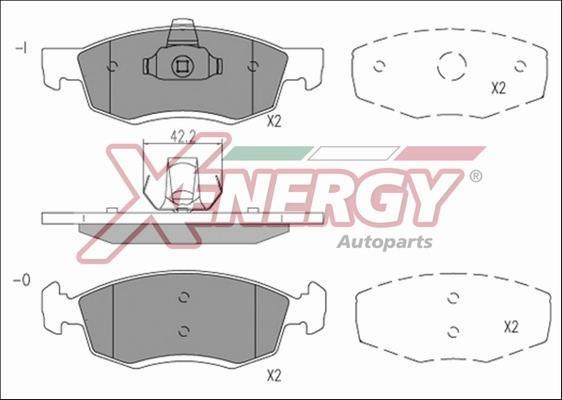 Jogo de 4 pastilhas de travão XENERGY ref. X41206