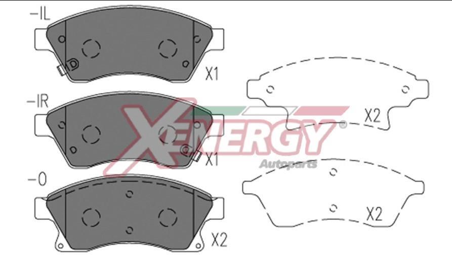 Jogo de 4 pastilhas de travão XENERGY ref. X41226