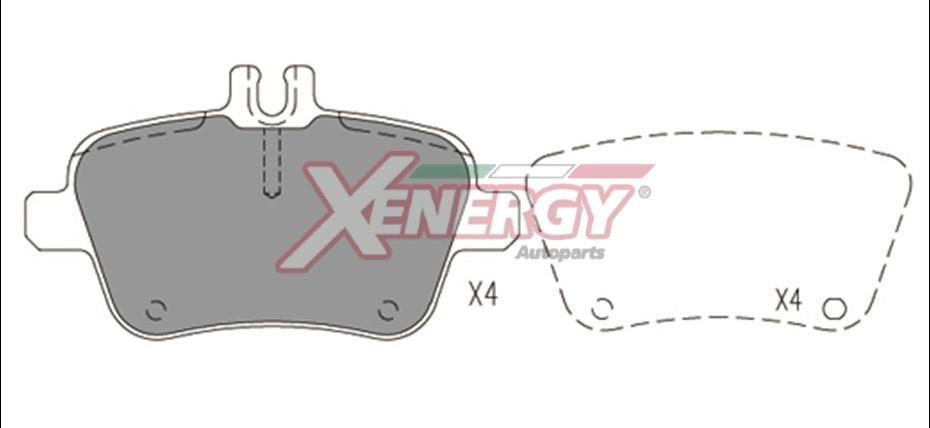 Jogo de 4 pastilhas de travão XENERGY ref. X41227