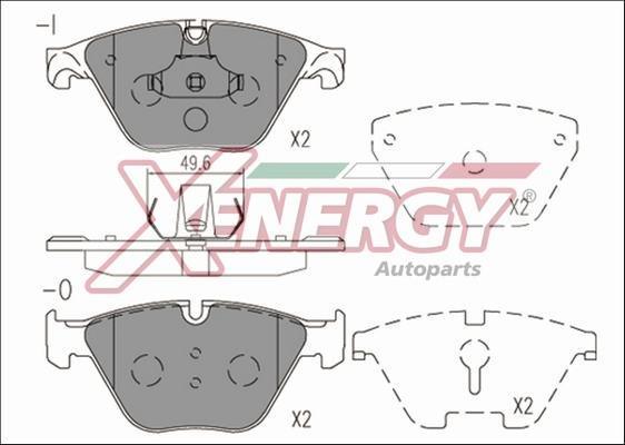 Jogo de 4 pastilhas de travão XENERGY ref. X41232