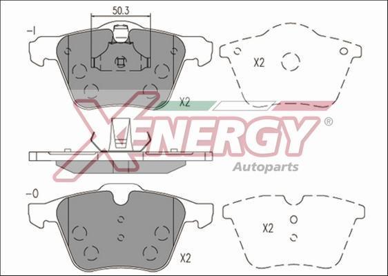 Jogo de 4 pastilhas de travão XENERGY ref. X41236