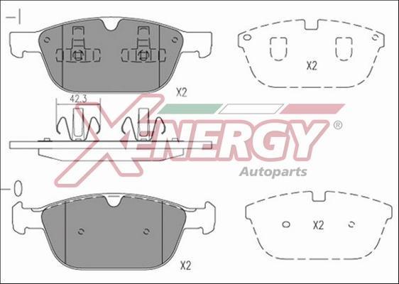 Jogo de 4 pastilhas de travão XENERGY ref. X41248