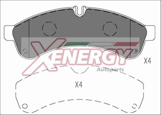 Jeu de 4 plaquettes de frein XENERGY ref. X41250