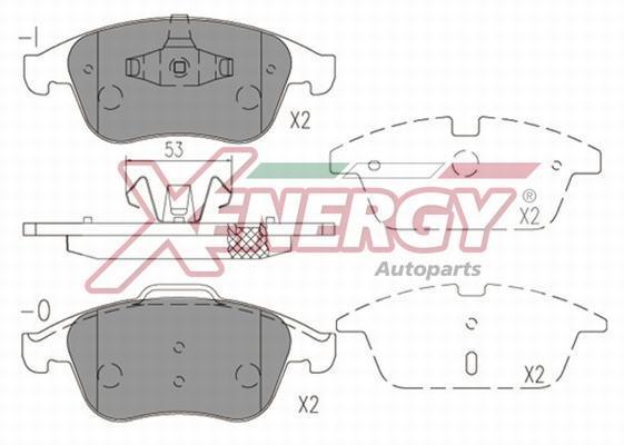 Jogo de 4 pastilhas de travão XENERGY ref. X41255
