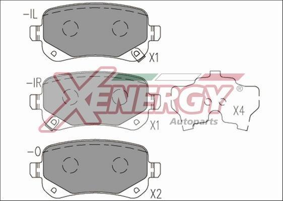 Jogo de 4 pastilhas de travão XENERGY ref. X41266
