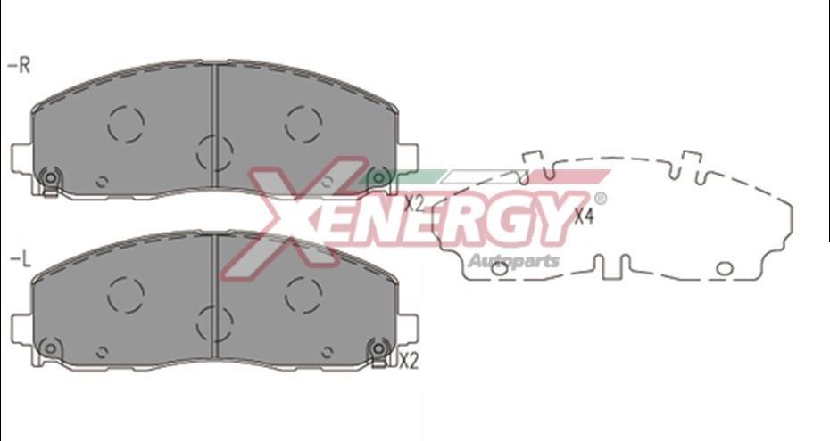 Jogo de 4 pastilhas de travão XENERGY ref. X41267