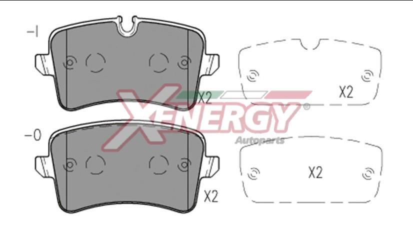 Jogo de 4 pastilhas de travão XENERGY ref. X41272
