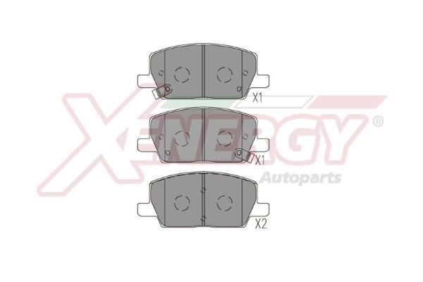 Jogo de 4 pastilhas de travão XENERGY ref. X41291