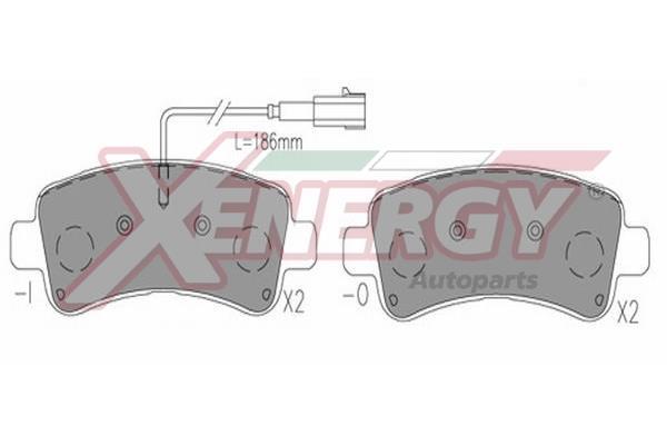 Jogo de 4 pastilhas de travão XENERGY ref. X41295