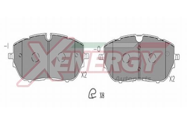 Jogo de 4 pastilhas de travão XENERGY ref. X41307
