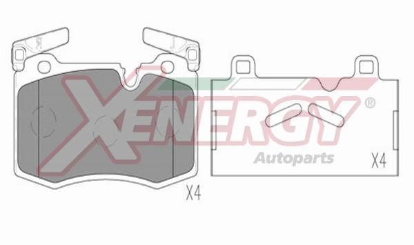 Jogo de 4 pastilhas de travão XENERGY ref. X41310