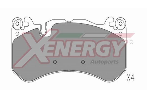 Jeu de 4 plaquettes de frein XENERGY ref. X41319