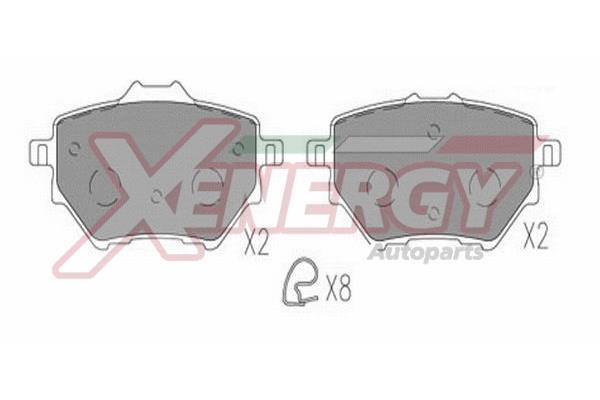 Jogo de 4 pastilhas de travão XENERGY ref. X41336