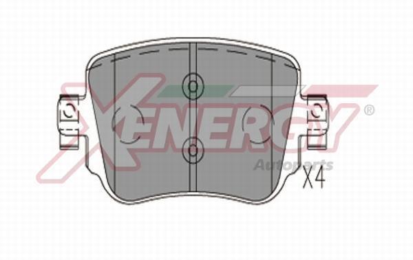 Jogo de 4 pastilhas de travão XENERGY ref. X41338