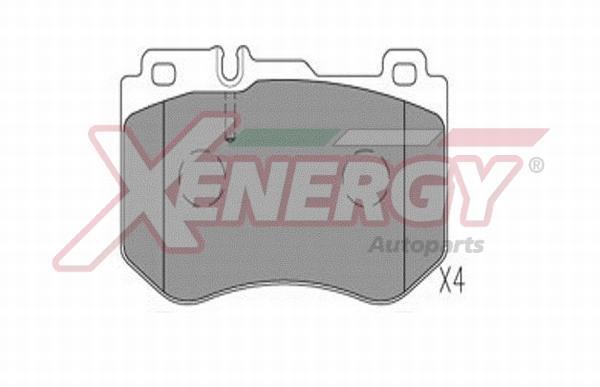 Jeu de 4 plaquettes de frein XENERGY ref. X41340