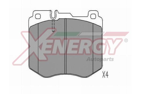 Jeu de 4 plaquettes de frein XENERGY ref. X41341