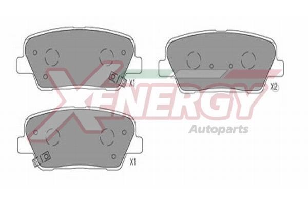 Jeu de 4 plaquettes de frein XENERGY ref. X41353