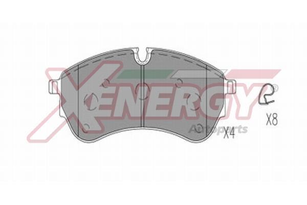 Jeu de 4 plaquettes de frein XENERGY ref. X41368