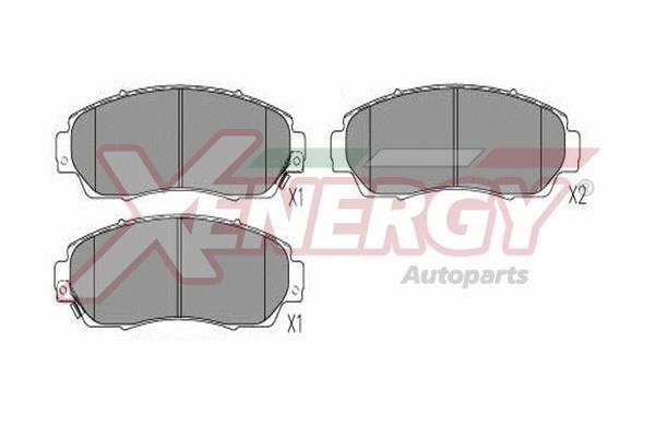 Jeu de 4 plaquettes de frein XENERGY ref. X41376