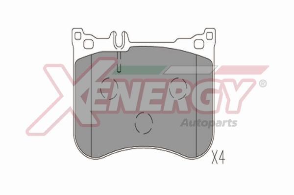 Jeu de 4 plaquettes de frein XENERGY ref. X41378