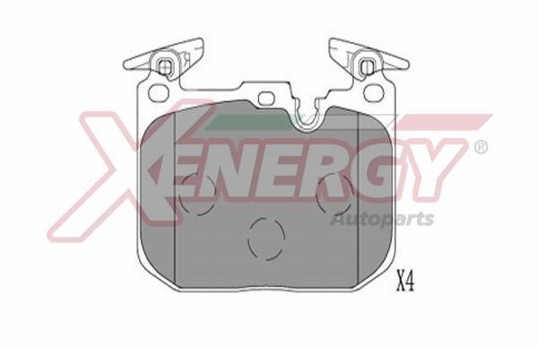 Jogo de 4 pastilhas de travão XENERGY ref. X41383